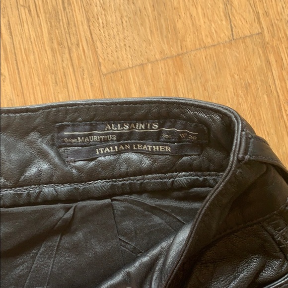 All Saints Mauritius Leather Pants - Picture 5 of 7
